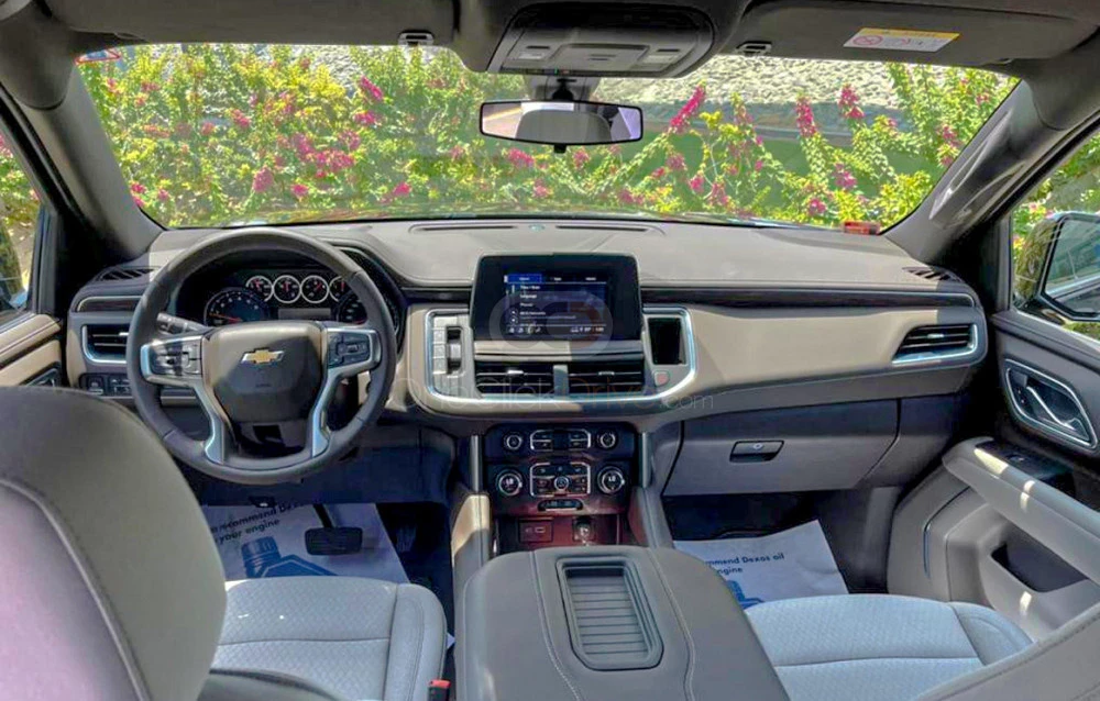 Black Chevrolet Tahoe 2021 for rent in Ras Al Khaimah 3